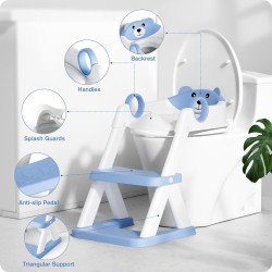 WC Sedište sa Stepenicama 2u1 – Neklizajuće, Podesiva Visina | Outlet BGD