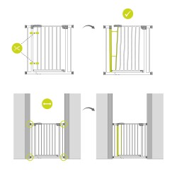 Hauck Stop N Safe 2 + 21cm Ekstenzija – Srebrna, 96-101cm | Outlet BGD