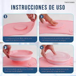 Twistshake Click-Mat Mini Pink Set za Bebe – od 6 Meseci | Outlet BGD