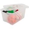 Iris Ohyama set 5 prozirnih plastičnih kutija 45L za odlaganje odeće
