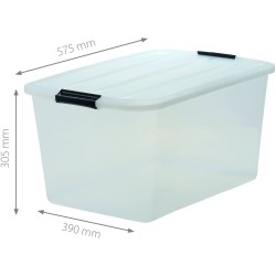 Iris Ohyama Set 5 Kutija 45L | Sa Ručkom | Providne