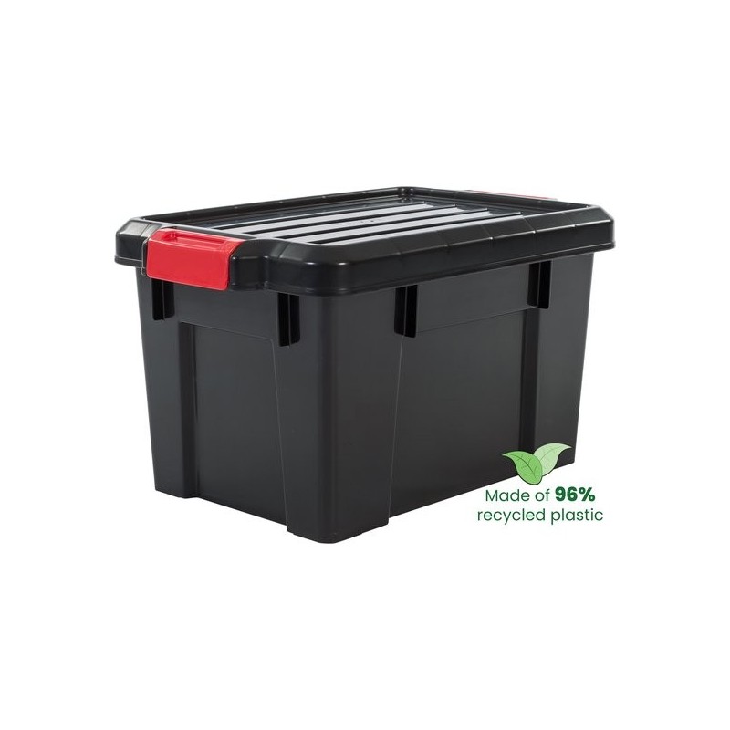 Iris Ohyama Powerbox crna kutija za alat 21L ojačana nosivost 60kg