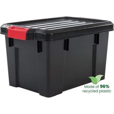 Iris Ohyama Powerbox crna kutija za alat 21L ojačana nosivost 60kg