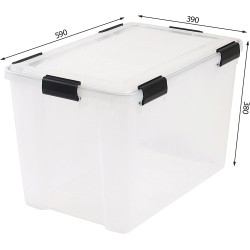 Set 2 Iris Ohyama Hermetičke Kutije 70L | Providna | Outlet