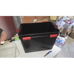 Set 2 Iris Ohyama Kutije 70L | Crna | Outlet - Velika oštećenja