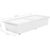 Iris Ohyama Clearbox set od 2 kutije 35 L – oštećene