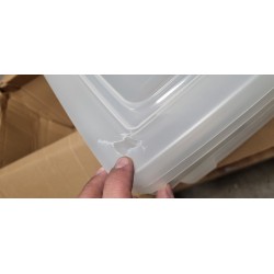 Iris Ohyama Clearbox set od 2 kutije 35 L – oštećene