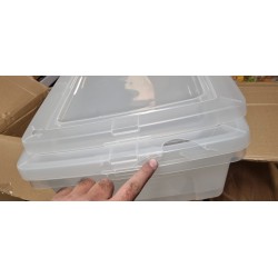 Iris Ohyama Clearbox set od 2 kutije 35 L – oštećene