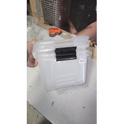 Iris Ohyama set 3 kutije 15L outlet sa blago oštećenim poklopcima slike uživo-4
