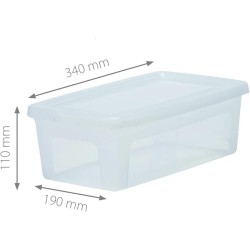 Iris Ohyama Set 12 Kutija 5L | 34x19x11 cm | Providna Plastika