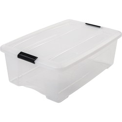 Iris Ohyama Set 2 Kutije 30L | Plitke | Sa Ručkom i Kopčama