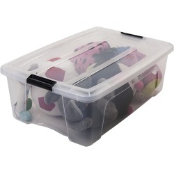 Iris Ohyama Set 2 Kutije 30L | Plitke | Sa Ručkom i Kopčama