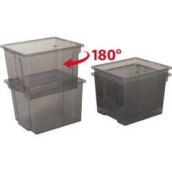 Iris Ohyama Set 5 Kutija 40L | Siva | Outlet - Bez poklopaca