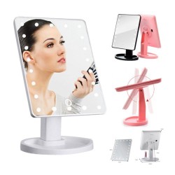LED Kozmetičko Podesivo Ogledalo 21.8x17 cm, 22 LED | Outlet BGD