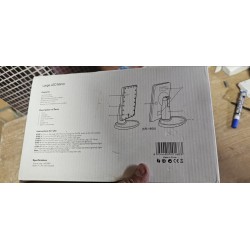 LED Kozmetičko Podesivo Ogledalo 21.8x17 cm, 22 LED | Outlet BGD