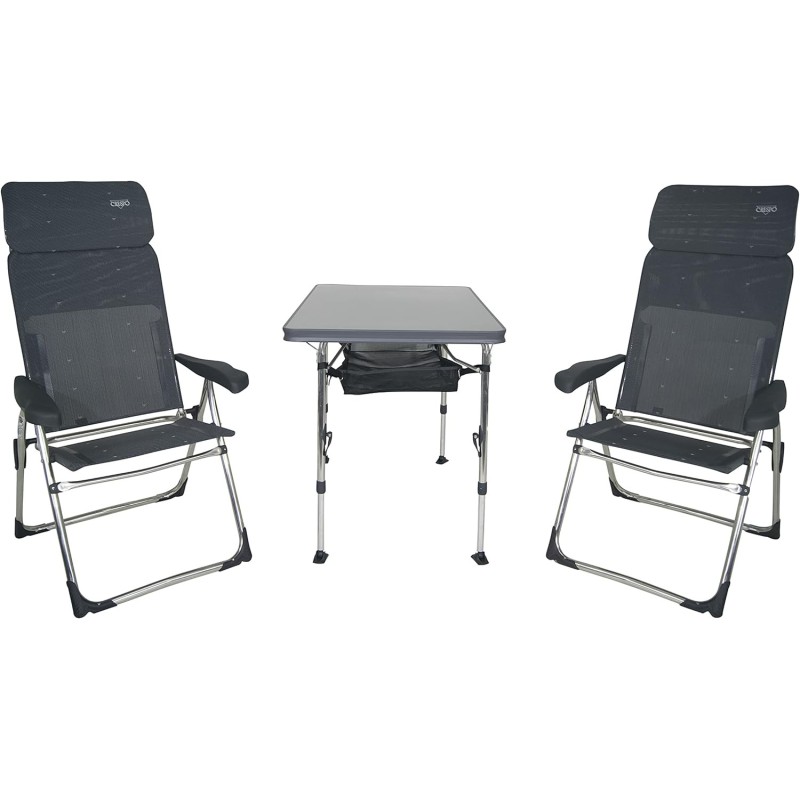 Crespo FRA611966 Valencia Set Sto I Dve Stolice, Antracit | Outlet BGD