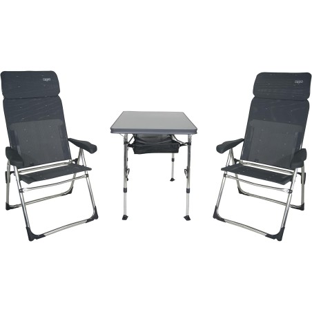 Crespo FRA611966 Valencia Set Sto I Dve Stolice, Antracit | Outlet BGD