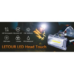 Letour LT-608 LED COB Lampa Za Glavu, 5000 Lum,3 Režima | Outlet BGD
