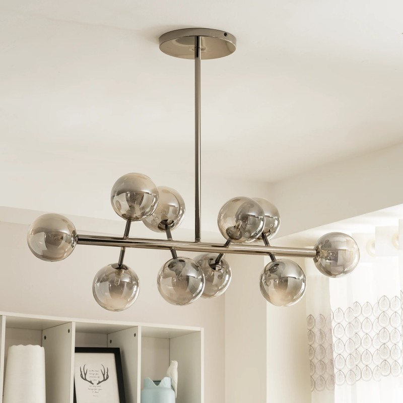Loistaa Kjul siva LED plafonska lampa sa deset krakova outlet