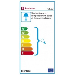 Crna podna lampa Paulmann Neordic Enja sa mermernom bazom, tekstilnim abažurom i detaljima u boji bakra