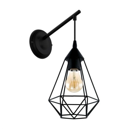 EGLO Tarbes 49081 zidna lampa crna 15,5x37,5x28 cm E27