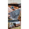 Steinhauer Mexlite Nove crna podna lampa sa zlatnim detaljima, podesivom visinom i E27 grlom