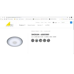 Bela Trio Shogun LED plafonjera prečnika 42.5 cm od akrila sa funkcijom dimovanja