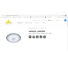 Bela Trio Shogun LED plafonjera prečnika 42.5 cm od akrila sa funkcijom dimovanja