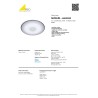 Bela Trio Shogun LED plafonjera prečnika 42.5 cm od akrila sa funkcijom dimovanja