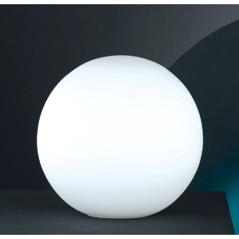 Fischer & Honsel Kugel stona lampa bela staklena kugla 25cm