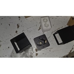 Crni Lureshine set od dve LED zidne lampe IP65 sa podesivim svetlosnim snopom i zamenljivim G9 sijalicama