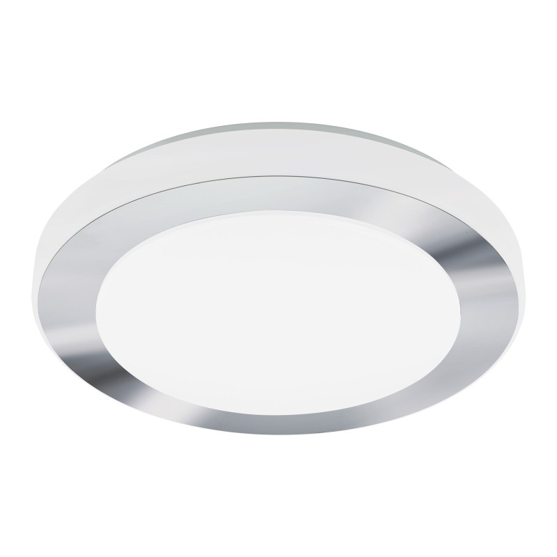 EGLO Carpi LED plafonjera 39 cm IP44 bela hrom 16W