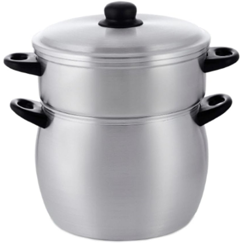 Kitchen Move Meknes 12-litarski aluminijumski lonac za kuskus 28cm sa korpom za paru indukcija