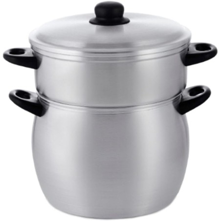 Kitchen Move Meknes 12-litarski aluminijumski lonac za kuskus 28cm sa korpom za paru indukcija