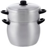Kitchen Move Meknes 12-litarski aluminijumski lonac za kuskus 28cm sa korpom za paru indukcija