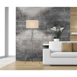 Fischer & Honsel Wotan Podna Lampa - Bela Tkanina 160cm
