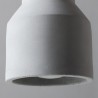 Industrijska viseća lampa od prirodnog sivog betona i masivnog drveta kaučukovca Loistaa Lylia