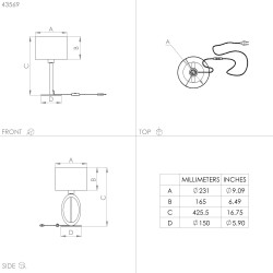 EGLO Basildon 43569 stona lampa – outlet