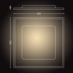 Philips Hue White Ambiance Aurelle pametni kvadratni LED panel sa uključenim bežičnim dimer prekidačem