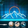 Neon LED Znak Sunset Mountain 41.5x22.3cm