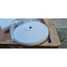 Bela Trio Iris plafonjera od gipsa prečnika 55 cm sa E27 grlom i mogućnošću farbanja