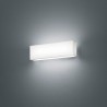 Moderna Trio Lugano LED zidna lampa od bele tkanine širine 25 cm sa integrisanim prekidačem