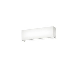 Moderna Trio Lugano LED zidna lampa od bele tkanine širine 25 cm sa integrisanim prekidačem