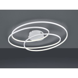 Moderna bela Trio Gale LED plafonjera asimetričnog dizajna od aluminijuma i akrila