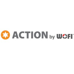 Moderna Wofi Action Ciara visilica sa pet kaskadnih tekstilnih abažura u beloj, bež i taupe boji