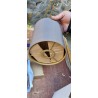 EGLO Albariza 99445 Visilica | Tekstilni Abažur Kapućino i Zlato