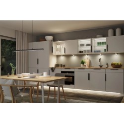 Crna linearna LED visilica Paulmann Lento dužine 1 metar sa dvostranim Up/Down osvetljenjem