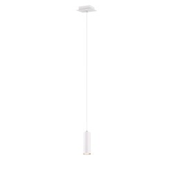 Minimalistička Trio Marley viseća lampa od belog mat metala u obliku cilindra