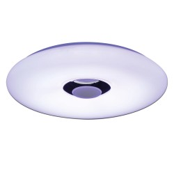 Pametna vodootporna LED plafonjera Näve sa integrisanim Bluetooth zvučnikom i daljinskim upravljačem