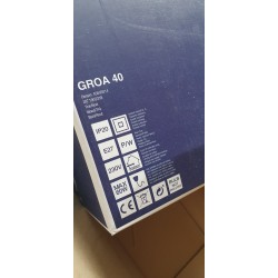 Nordlux Groa 40 visilica sa otvorenim abažurom od prirodnog drvenog materijala i crnim kablom